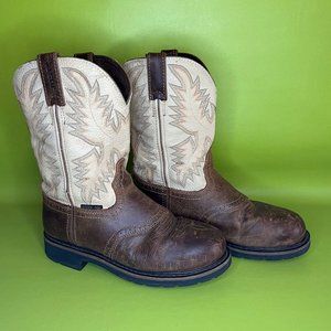 Justin WK4661 Men's Steel Toe Work Boots sz 9EE